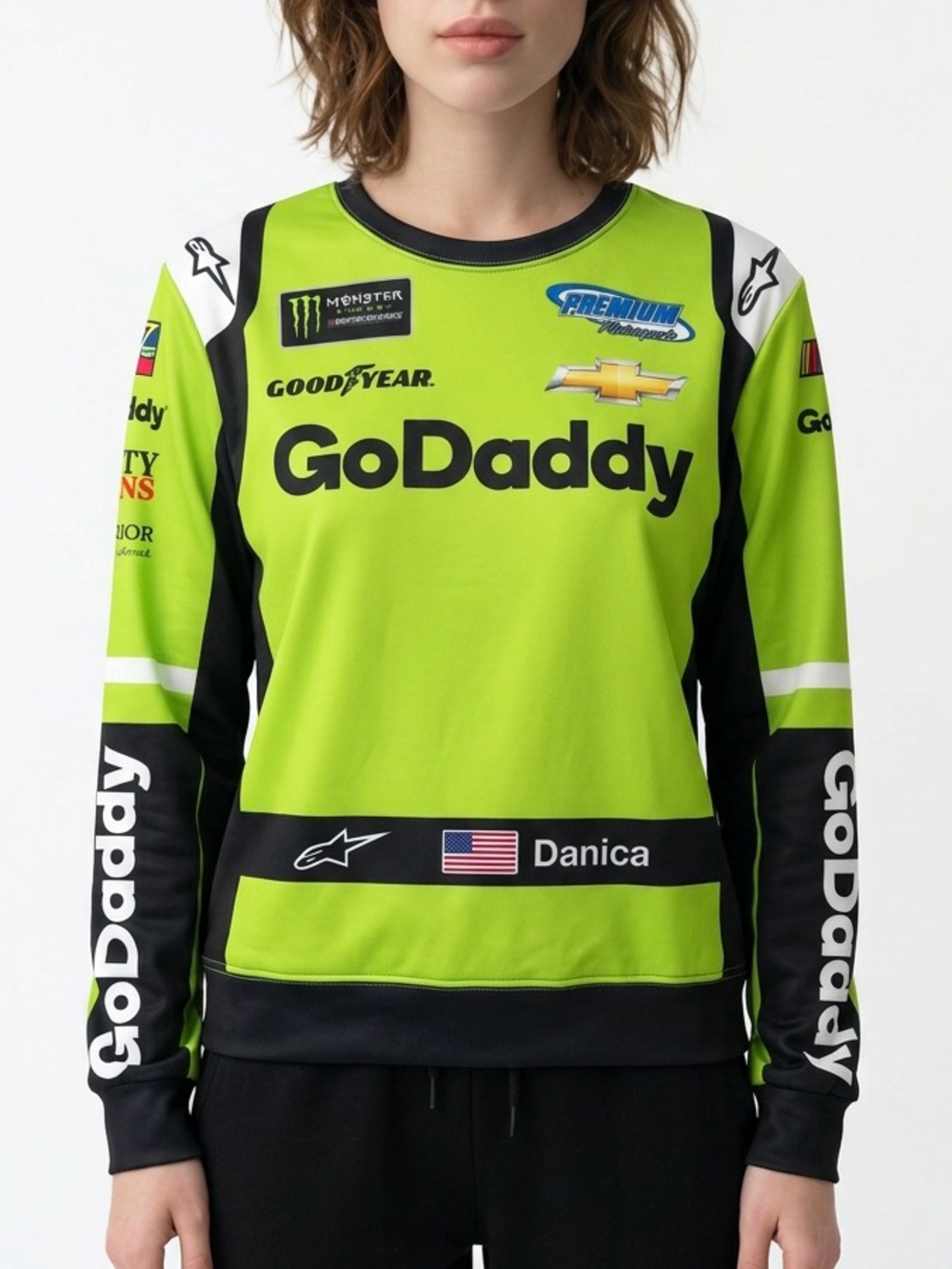|•NASCAR Danica Patrick Long Sleeve Top•|